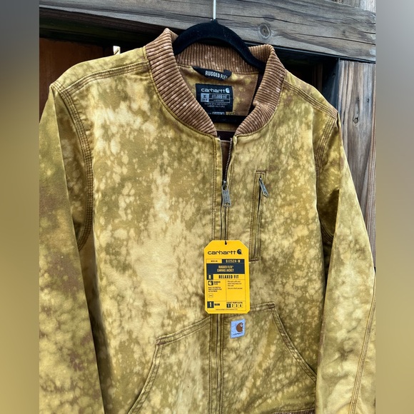 Carhartt Tan Canvas Acid Wash Dyed Jacket - Picture 3 of 7